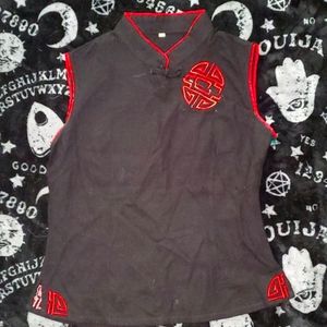 Embroidered Asian Top.